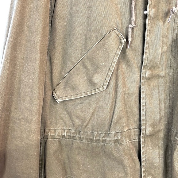 Saint Laurent SS/14 Khaki Gabardine Fishtail Military Parka - Picture 6 of 15